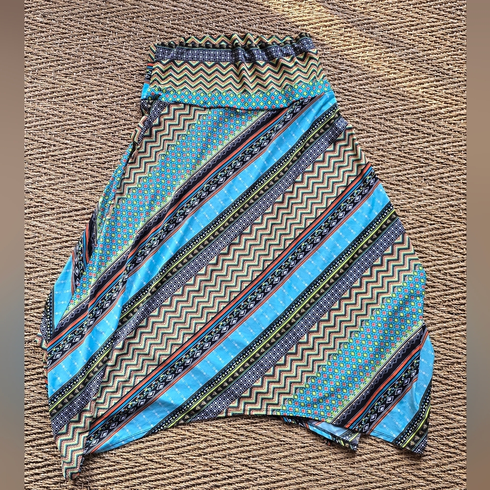 Cato Multicolor Patterned Midi Skirt